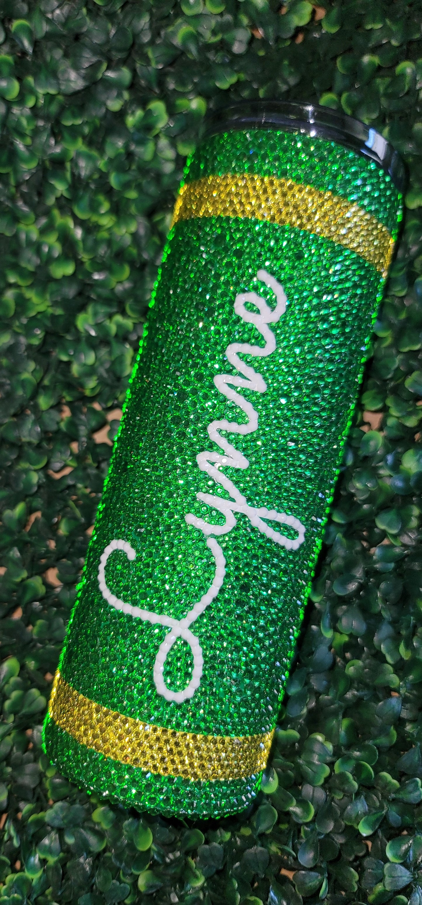 Oakland As Rhinestone Tumbler
