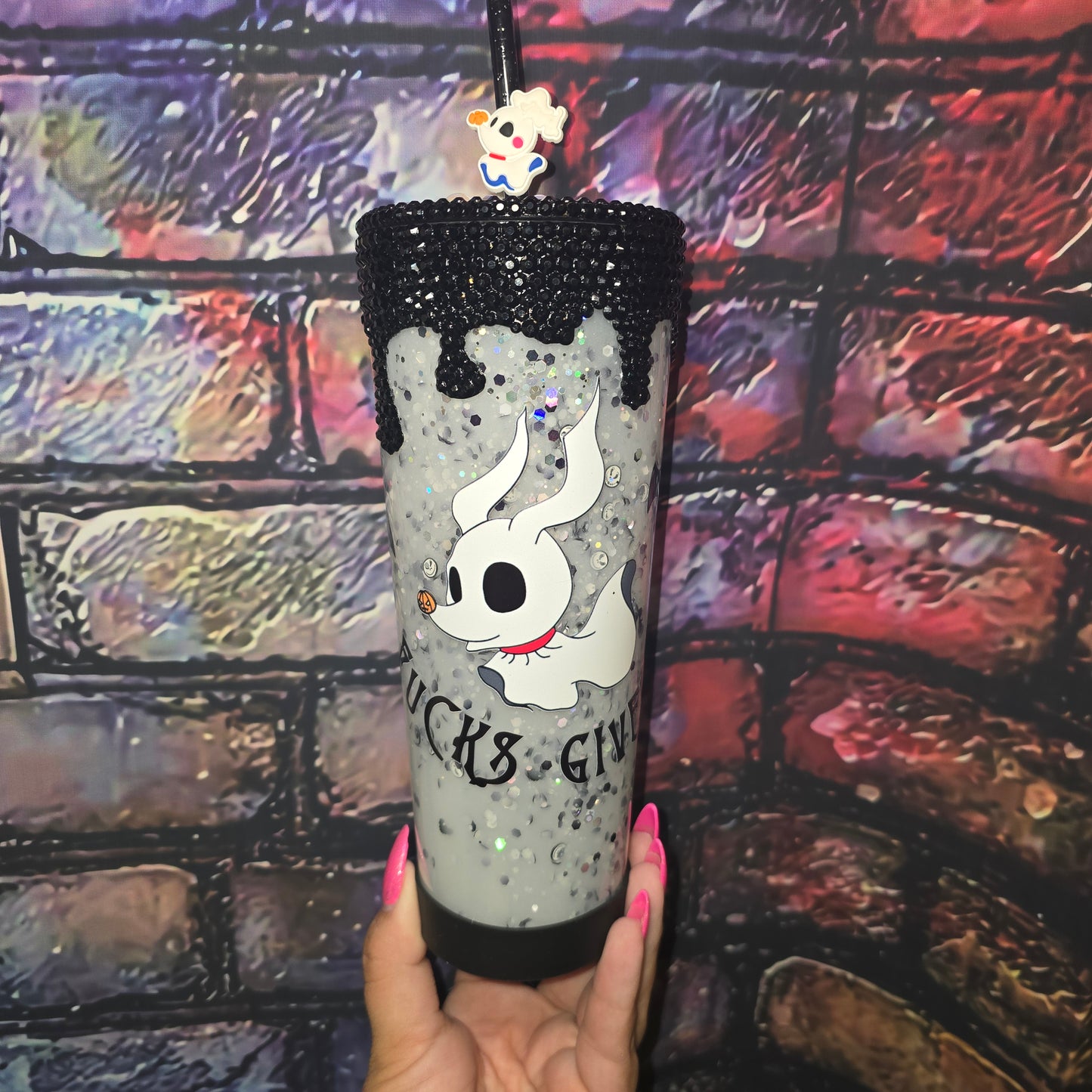Zero F*cks Given Light Up Snowglobe Tumbler