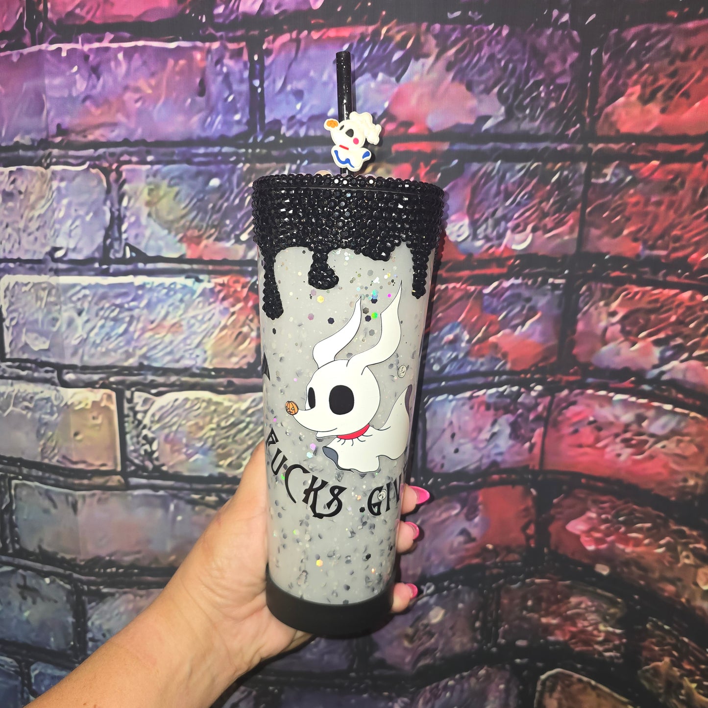 Zero F*cks Given Light Up Snowglobe Tumbler