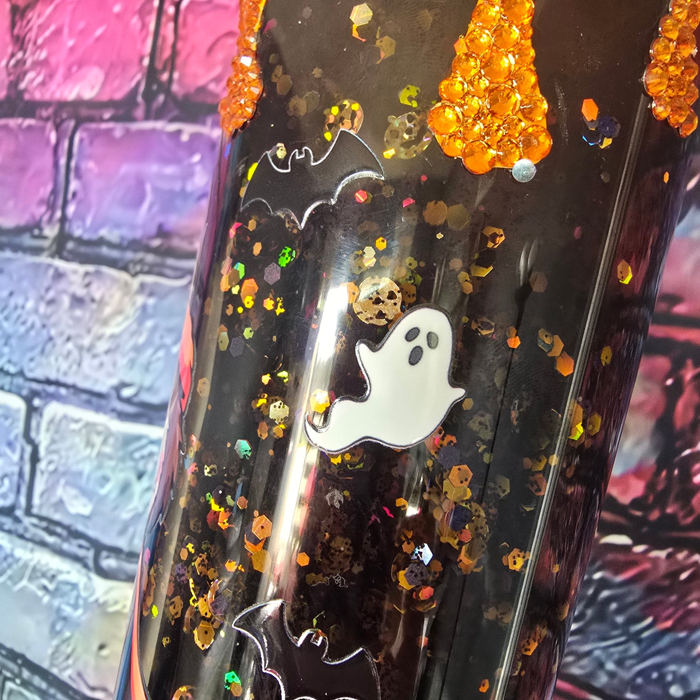 Labubu Pumpkin Halloween Snowglobe Tumbler