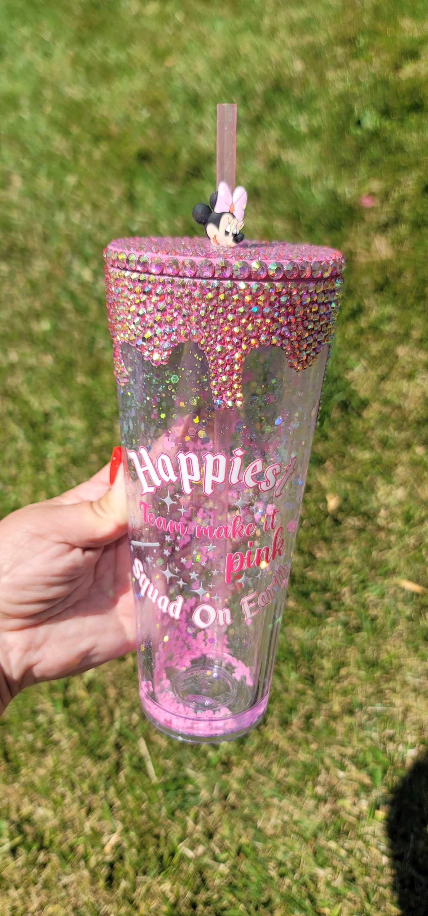 Team Make It Pink Snowglobe Tumbler