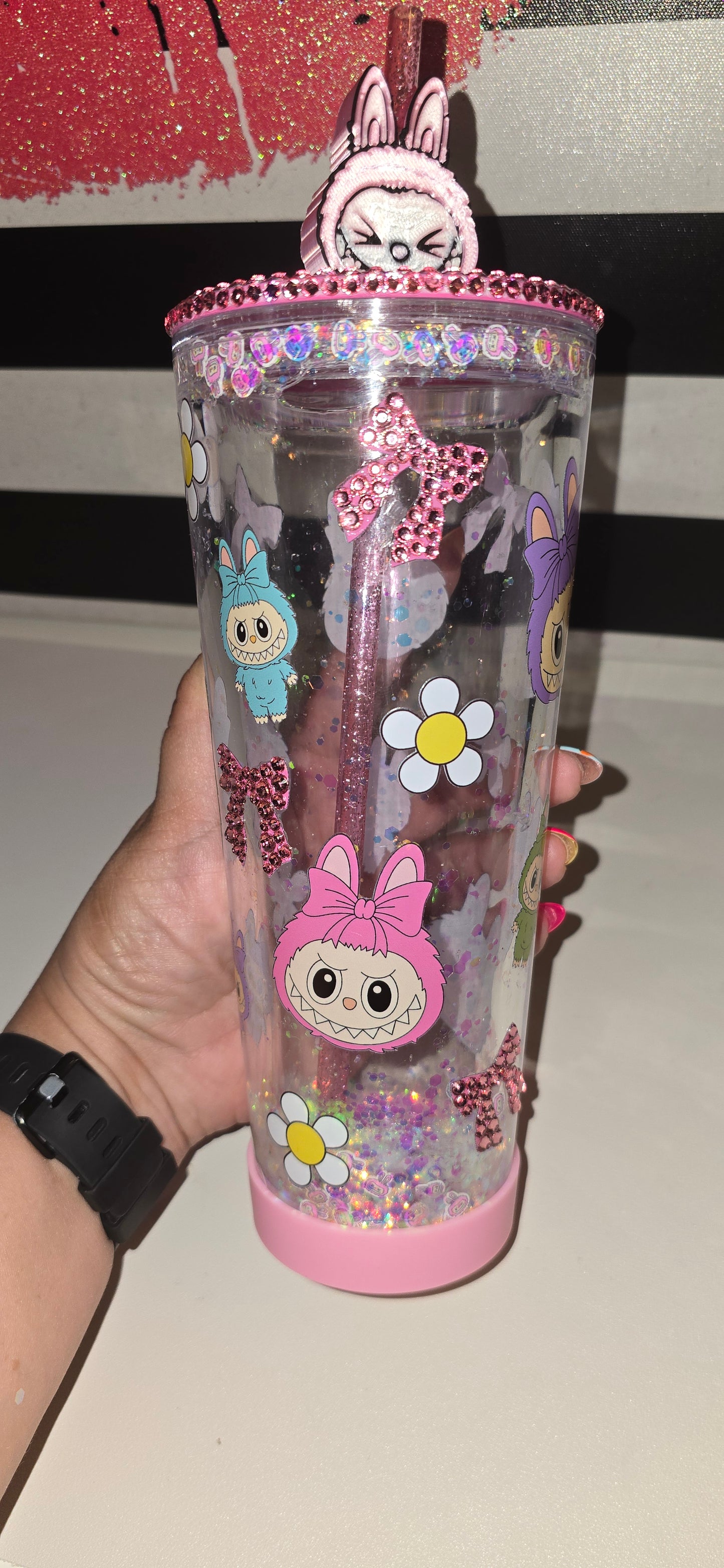 Labubu Snowglobe Tumbler