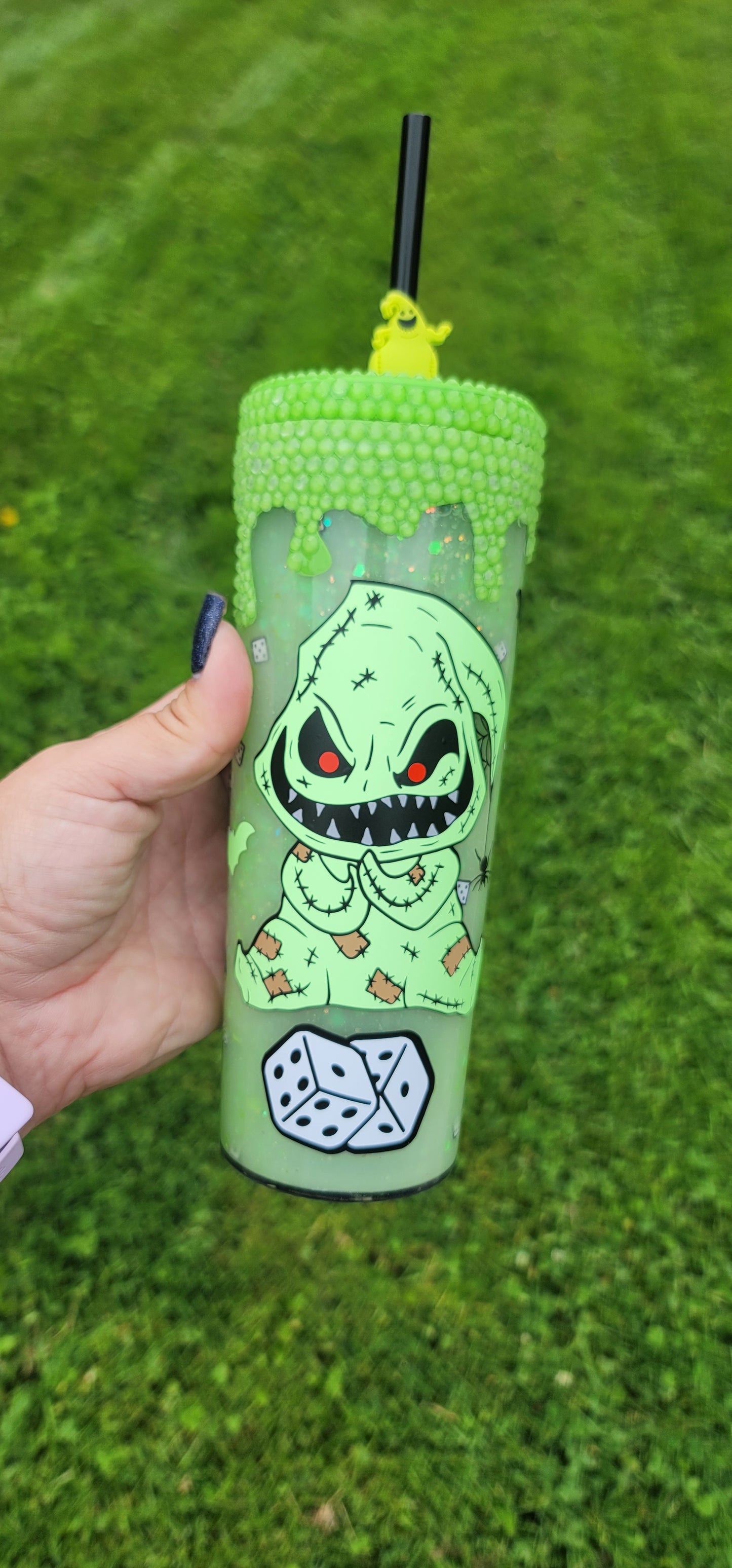 Oogie Glow in the Dark Snowglobe Tumbler