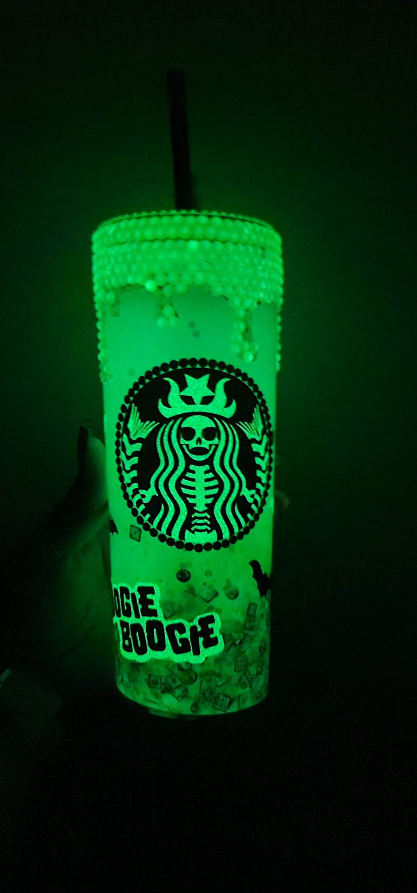 Oogie Glow in the Dark Snowglobe Tumbler