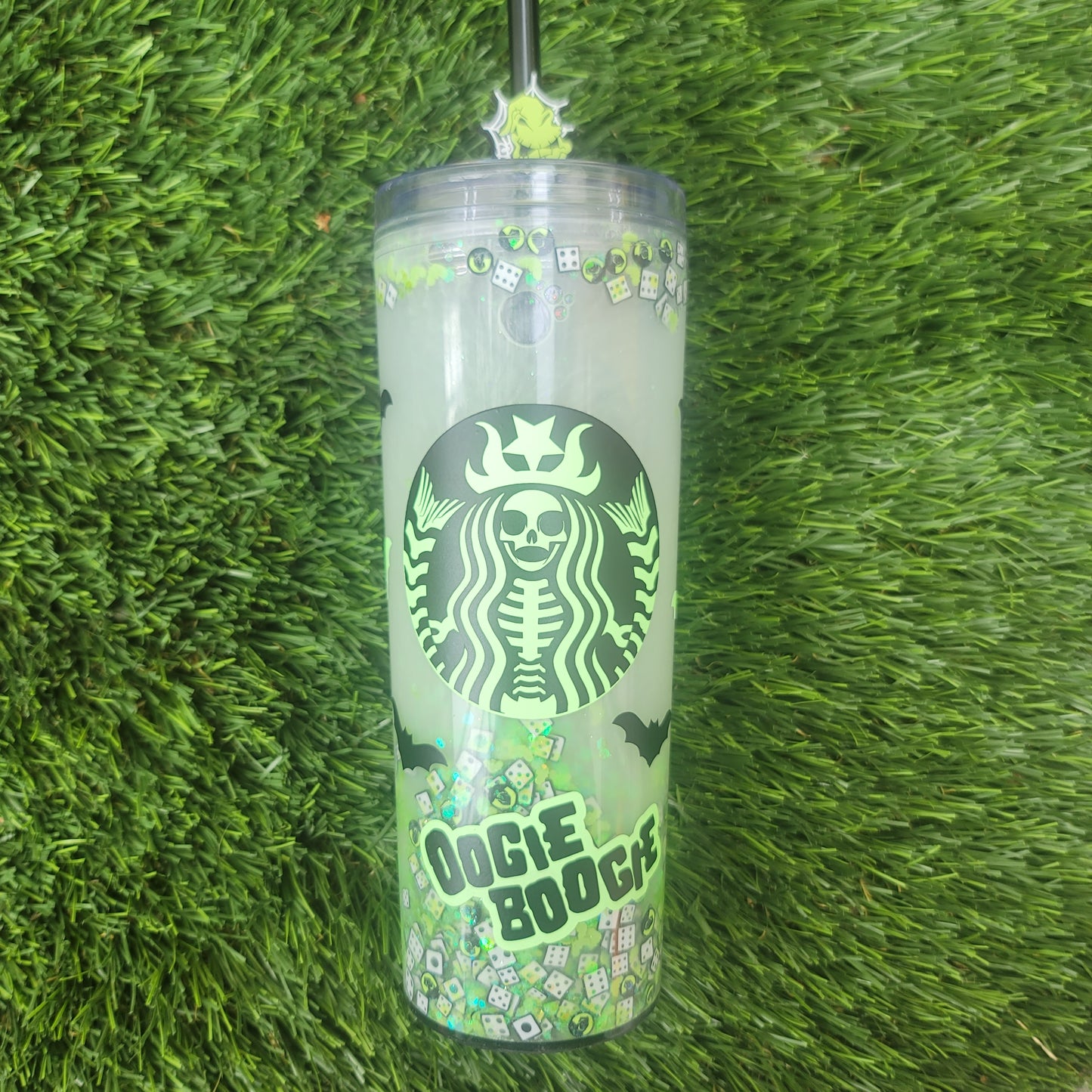 Oogie Glow in the Dark Snowglobe Tumbler