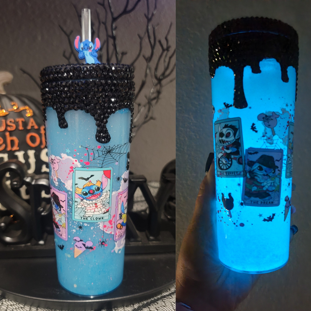 Blue Alien Tumbler