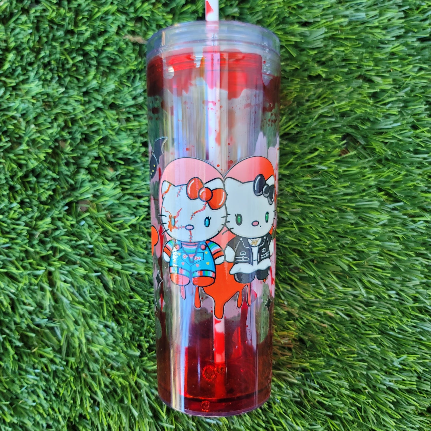 Chucky & Tiffany Blood Drip Tumbler