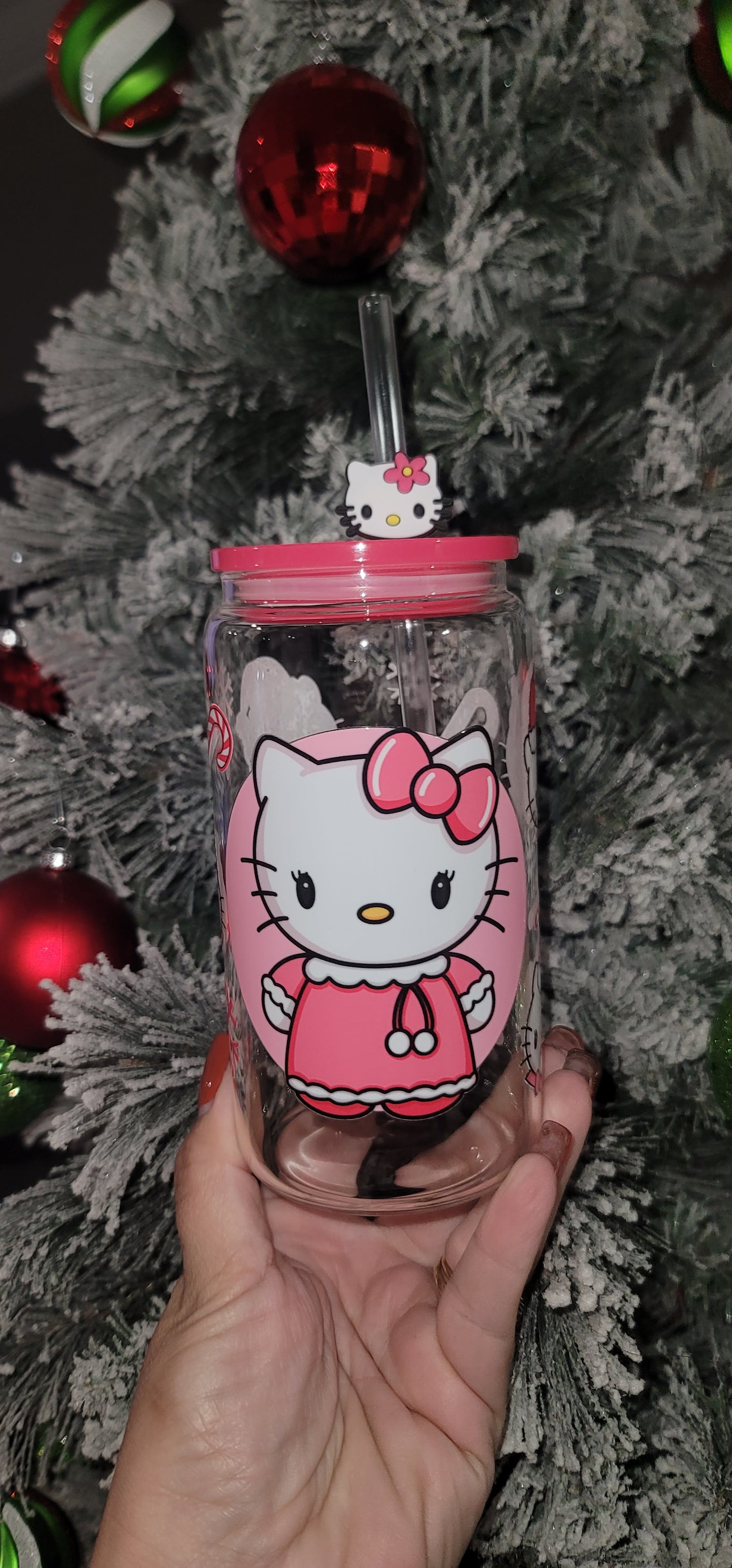 Pink Christmas Kitty