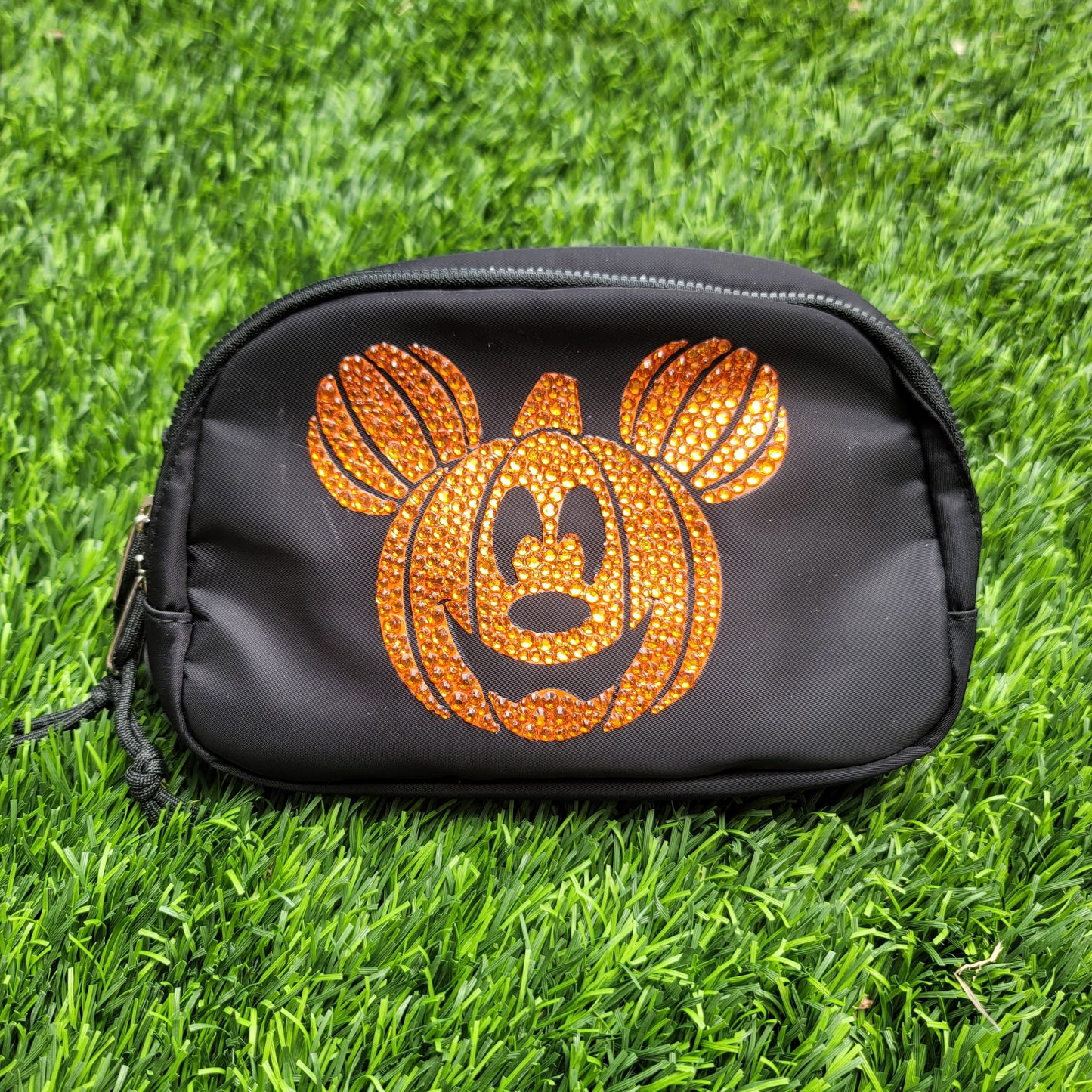 Orange Mickey Pumpkin Belt Bag