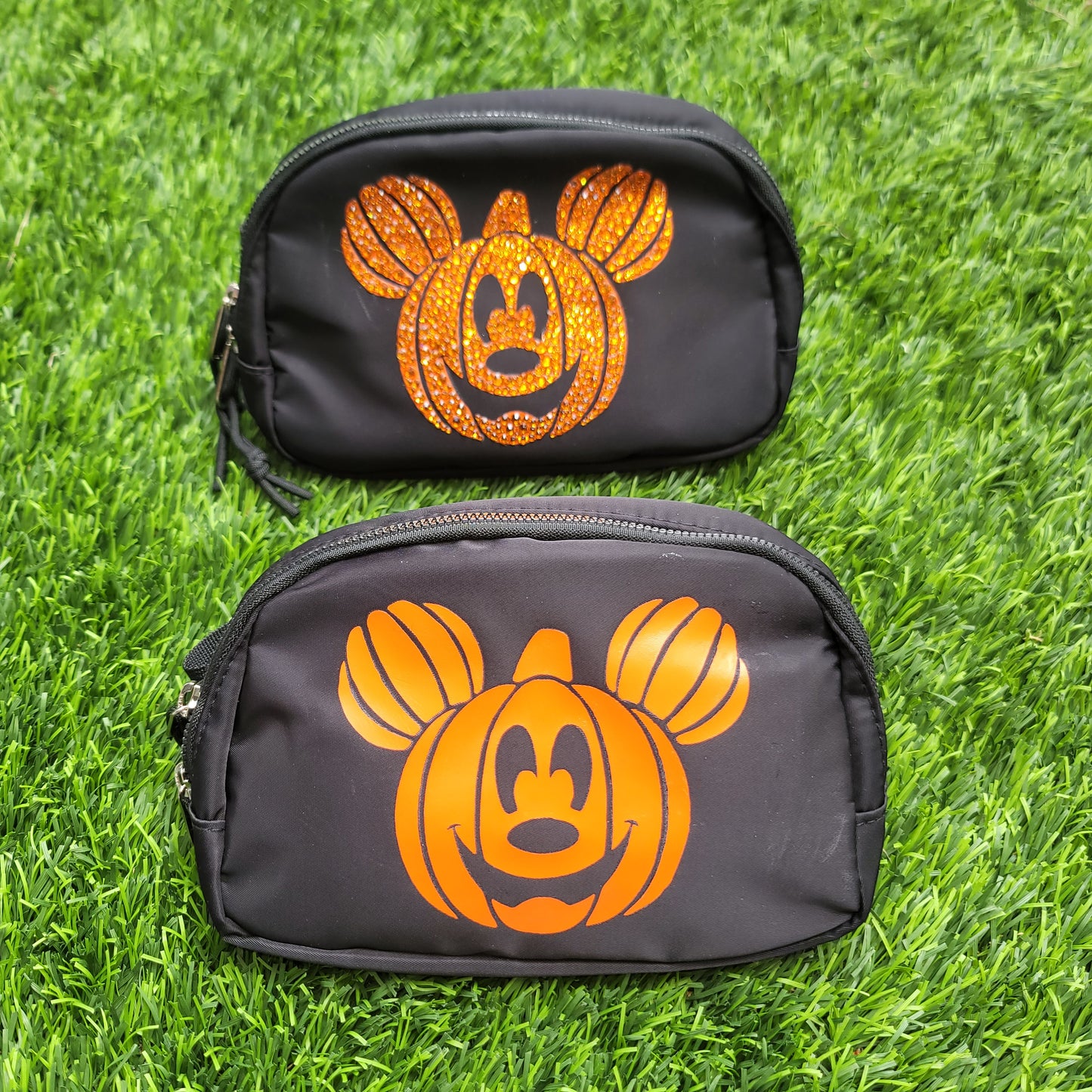 Orange Mickey Pumpkin Belt Bag