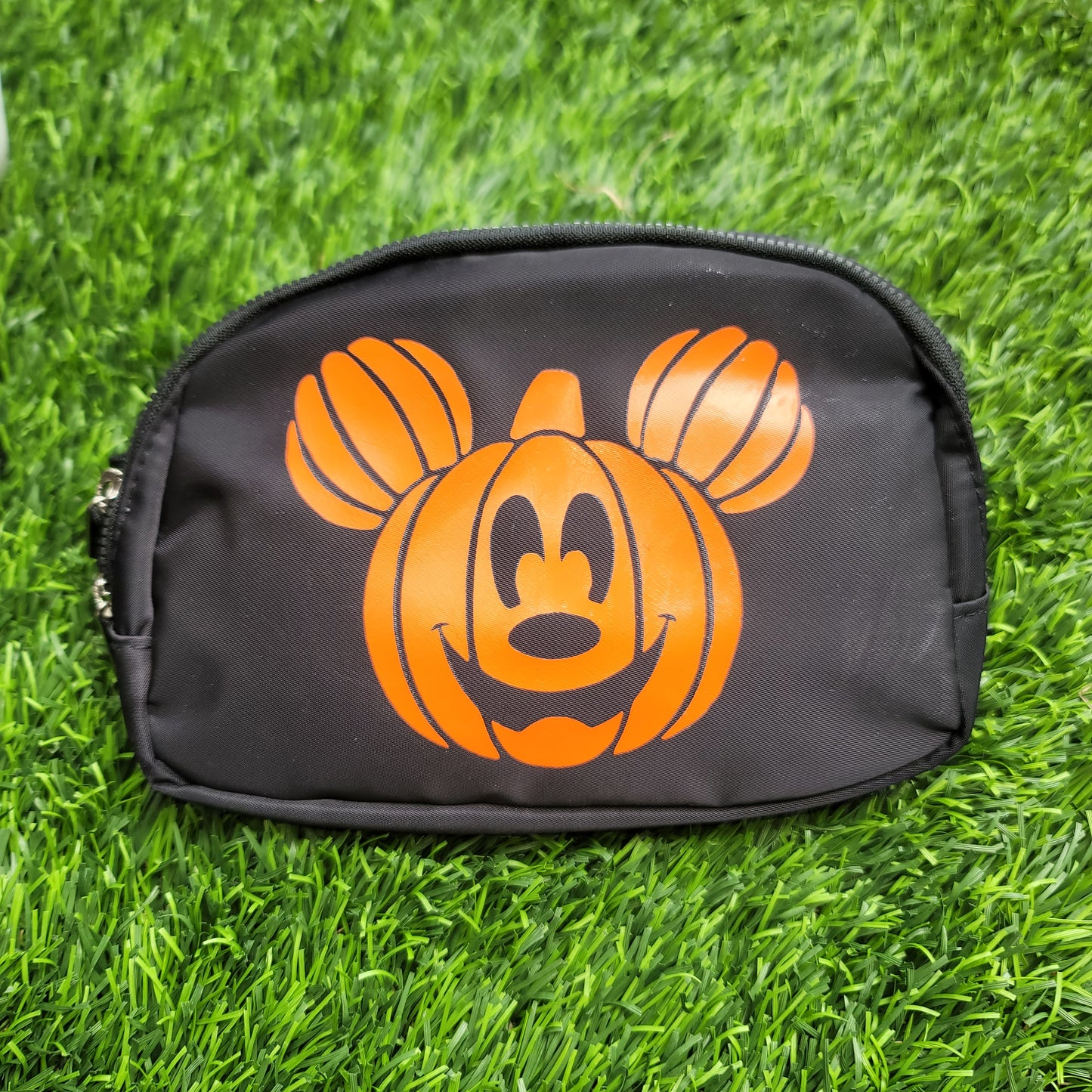 Orange Mickey Pumpkin Belt Bag