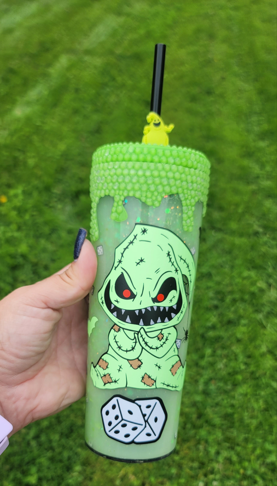 Oogie Glow in the Dark Snowglobe Tumbler