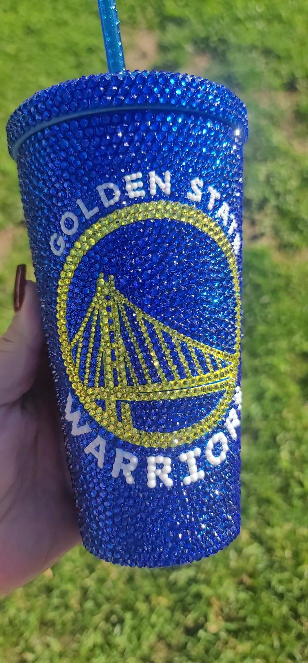 Goldenstate Warriors Rhinestone Tumbler