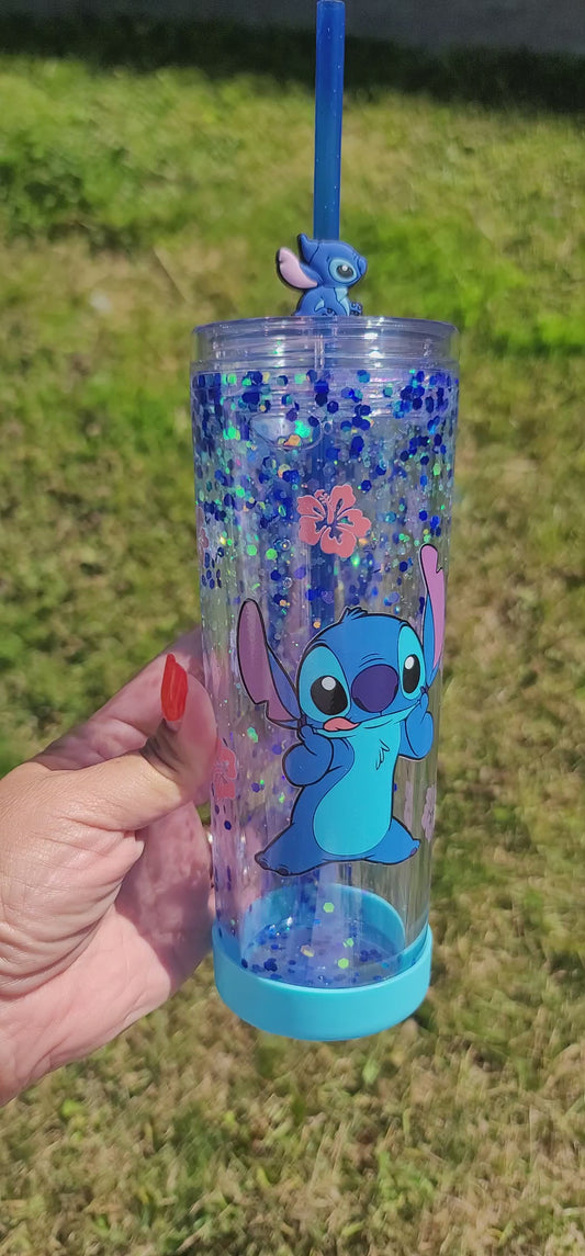 Stitch Snowglobe Tumbler