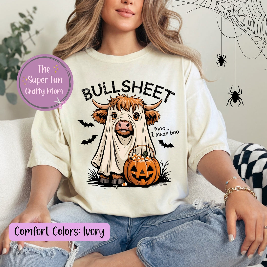 Bull Sheet Halloween Ghost Graphic Shirt
