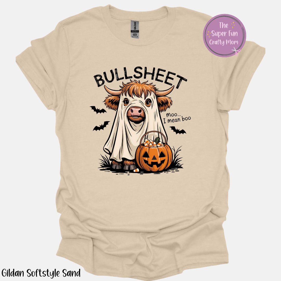 Bull Sheet Halloween Ghost Graphic Shirt