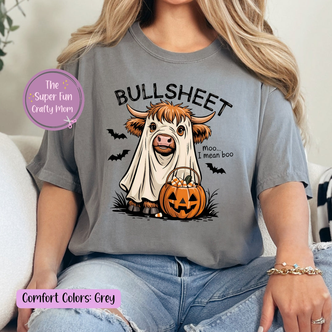 Bull Sheet Halloween Ghost Graphic Shirt