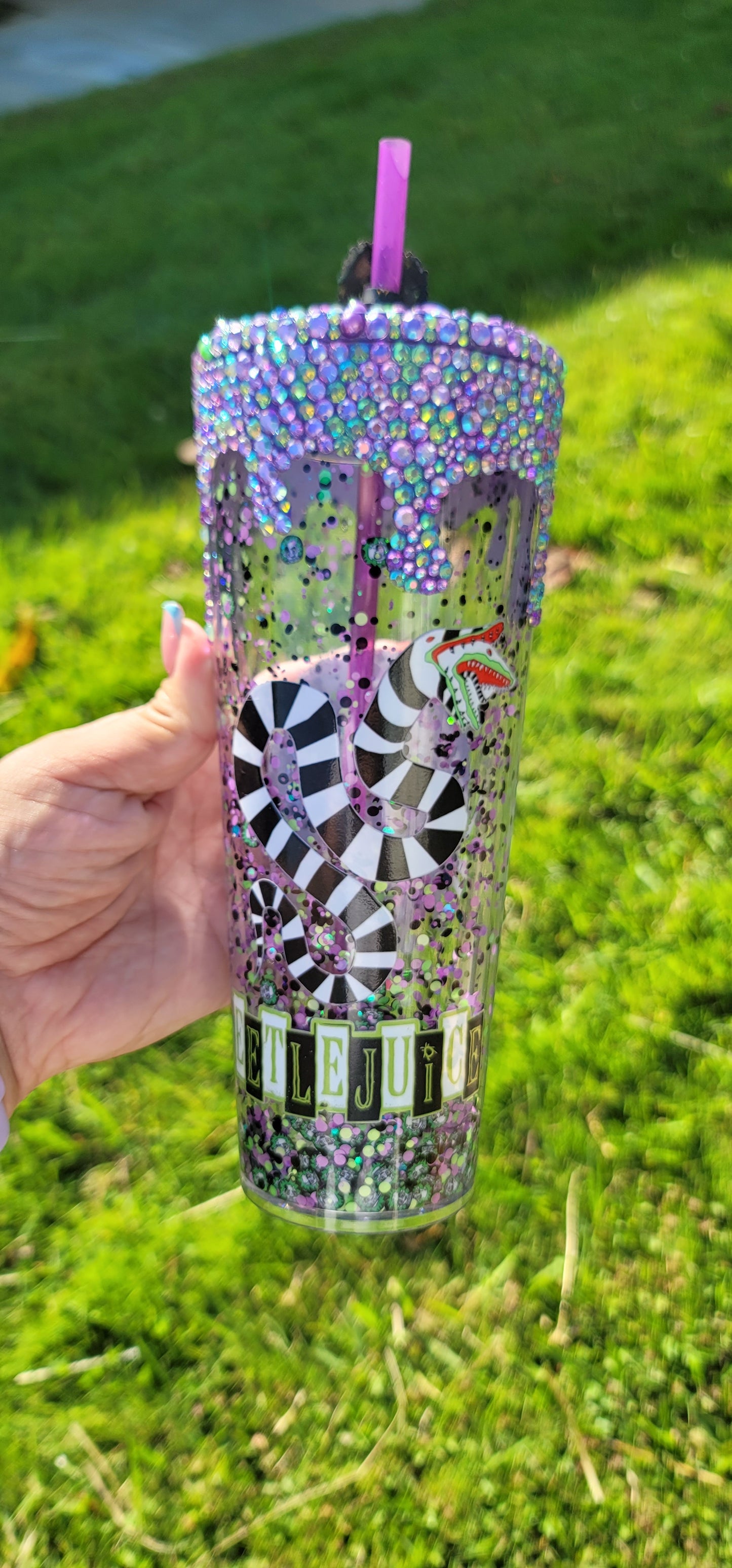 Beetlejuice Drip Tumbler