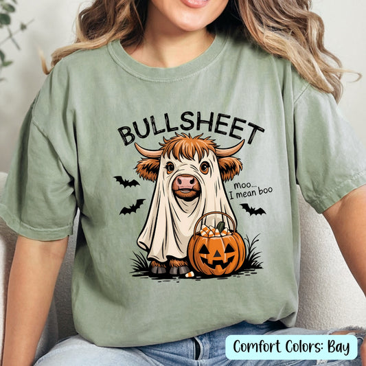 Bull Sheet Halloween Ghost Graphic Shirt